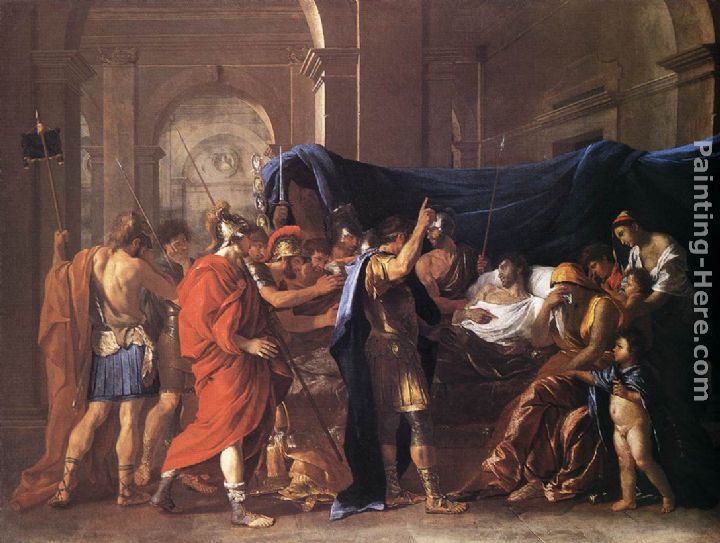 The Death of Germanicus painting - Nicolas Poussin The Death of Germanicus art painting